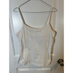 Nautica Womens Camisole Built-in Shelf Bra White L